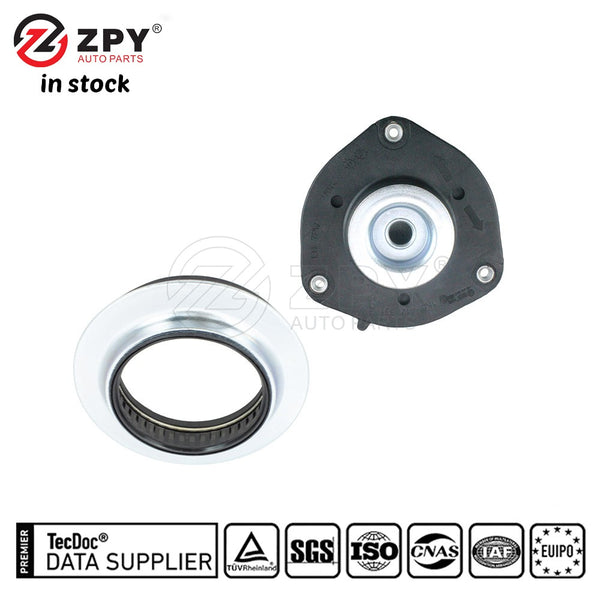 ZPY New 2× Front Shock Strut Top Mount & Bearing For VW Golf 1K0412249B