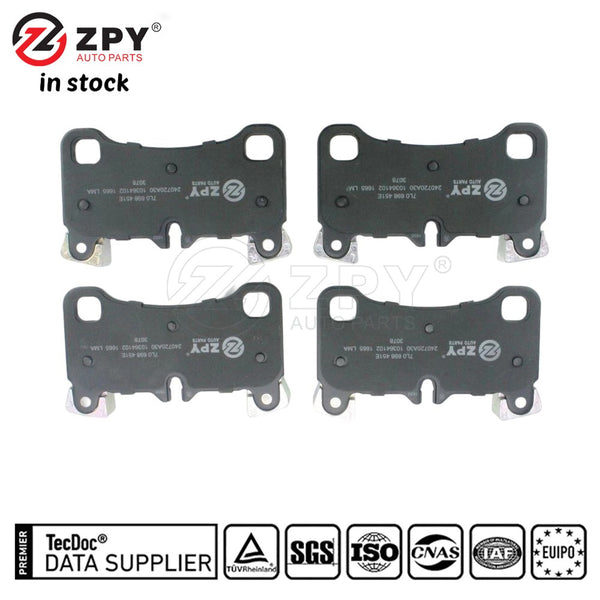 ZPY Disc Brake Pad Set Rear For AUDI VW PORSCHE Q7 Touareg 4L 7L0698451E