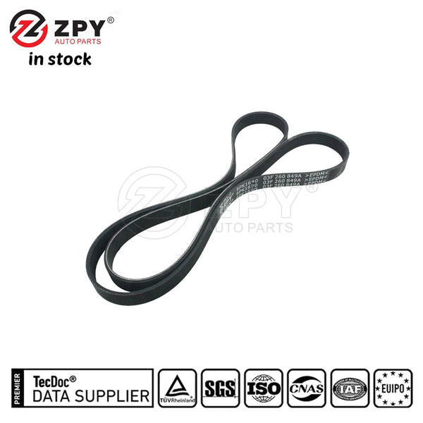 ZPY New Hight Quality Warranty Rib Multi V Drive Belt For Skoda 03F260849A