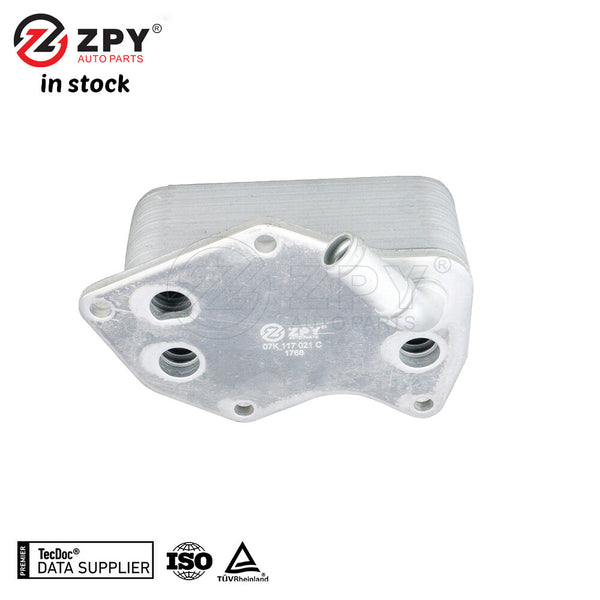 ZPY New Engine Motor Oil Cooler For 2011-2015 Volkswagen Passat 07K117021C